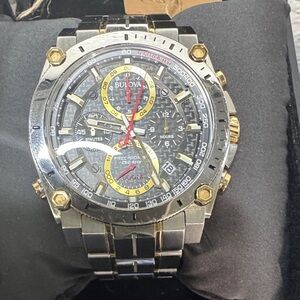 Bulova Men's Watch - Silver and Gold
